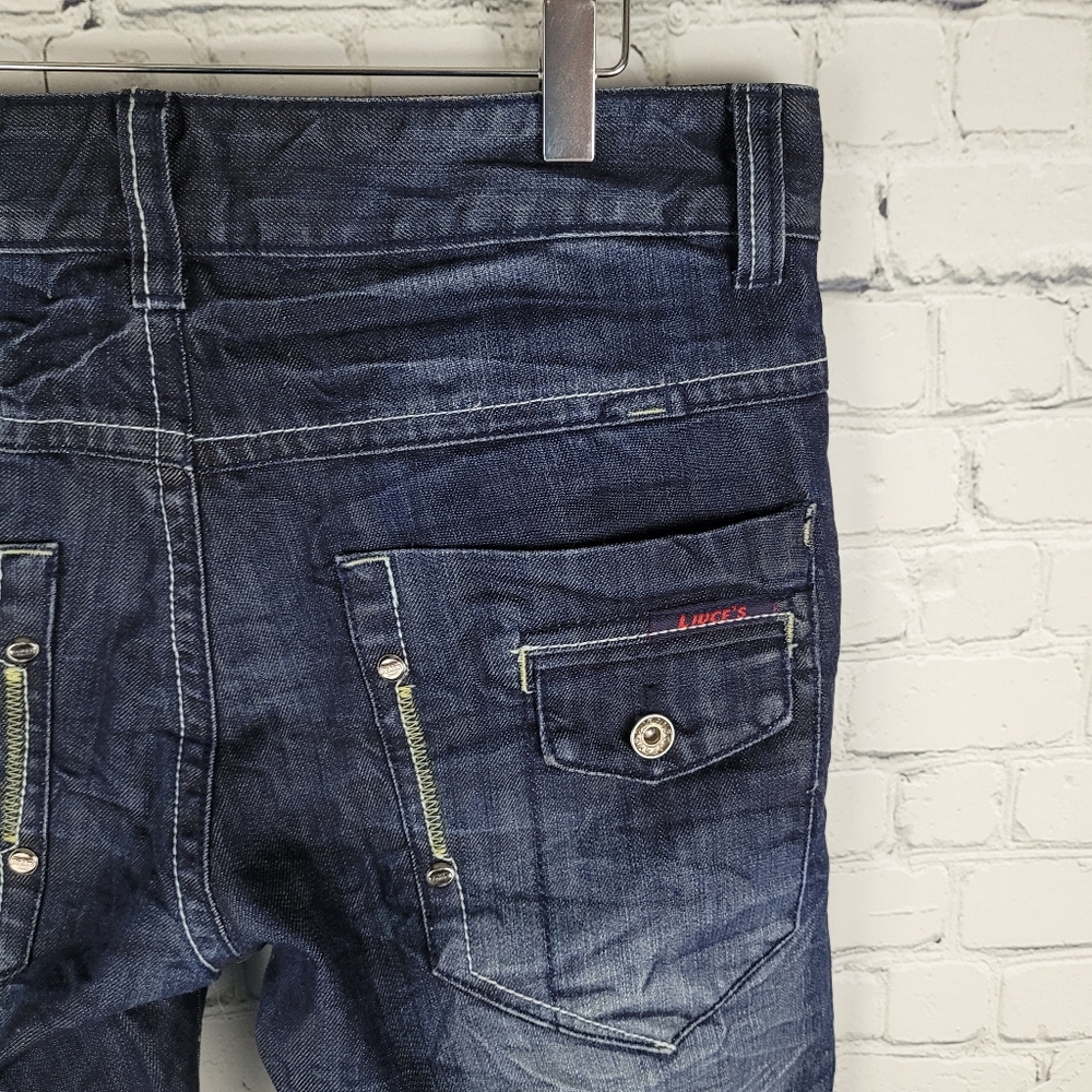 LIUCE'S | slim straight streetwear denim jeans